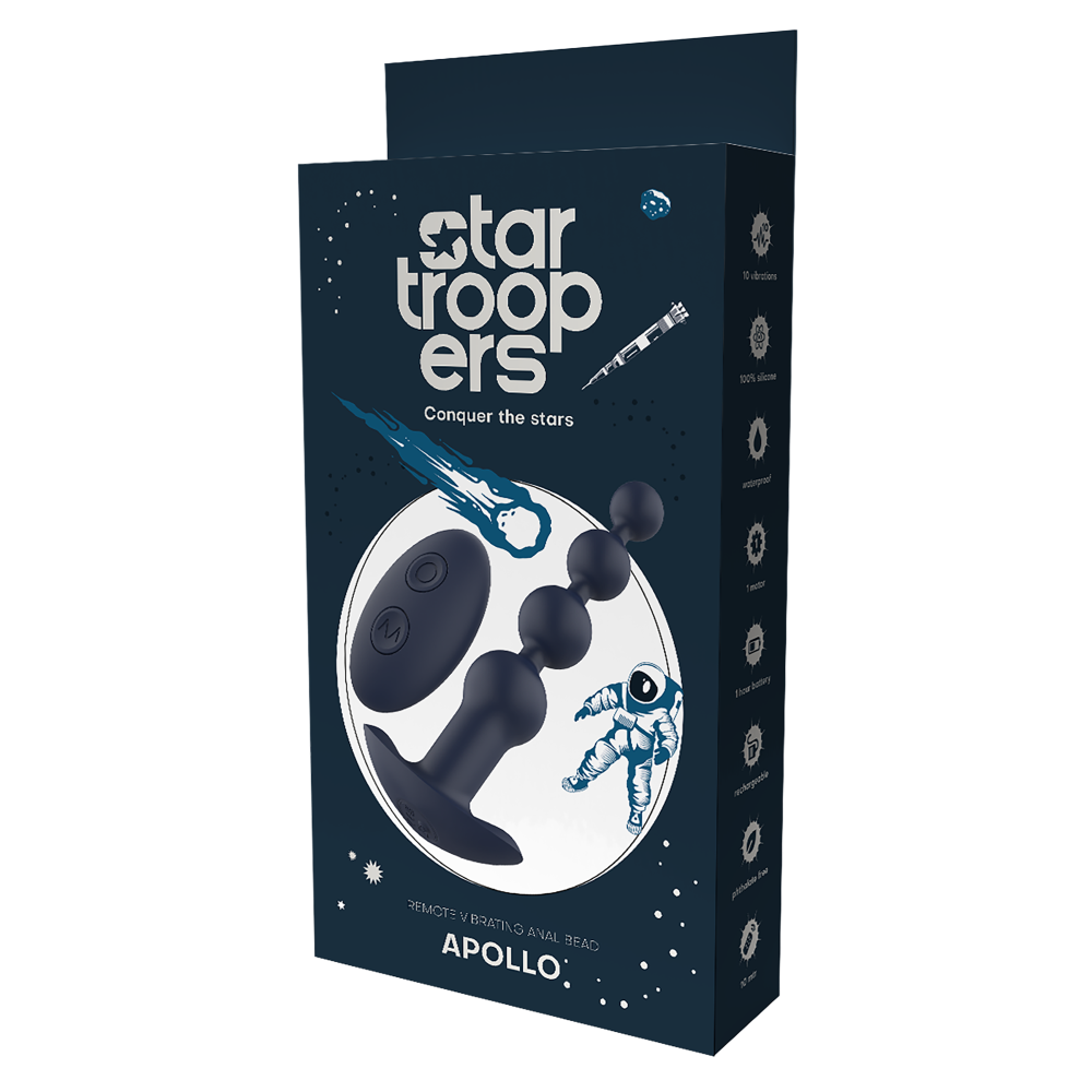 Star Troopers Apollo Remote Control Rechargeable Silicone Anal Beads