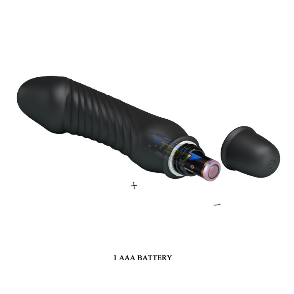 Stev small silicone vibrator black