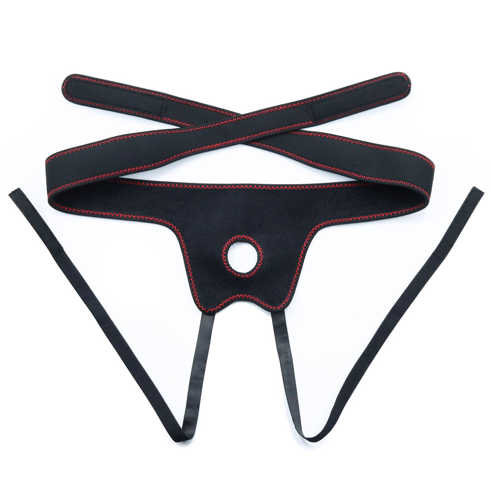 Strap-on Belt With Dildo Set 7.5" Black