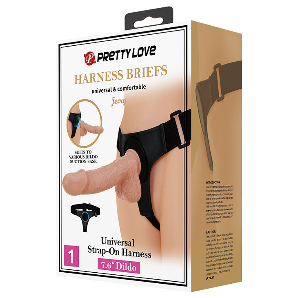 Strap-on Belt with Vacuum Grip & Realistic Dildo