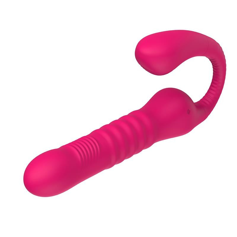 Strapless dildo with back and forth movement Triple Action No. 23