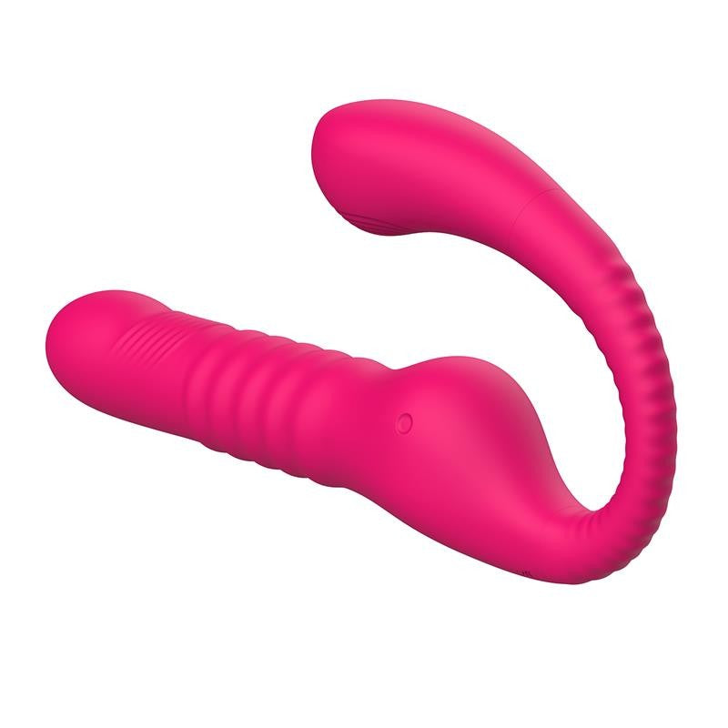 Strapless dildo with back and forth movement Triple Action No. 23