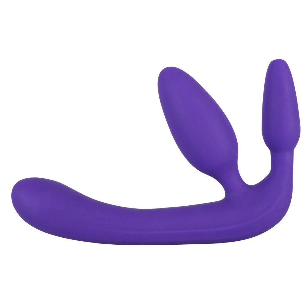 Strapless strap-on dildo Triple Teaser purple