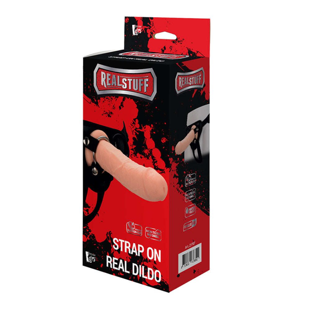 Strapon belt with realistic silicone dildo Real Stuff