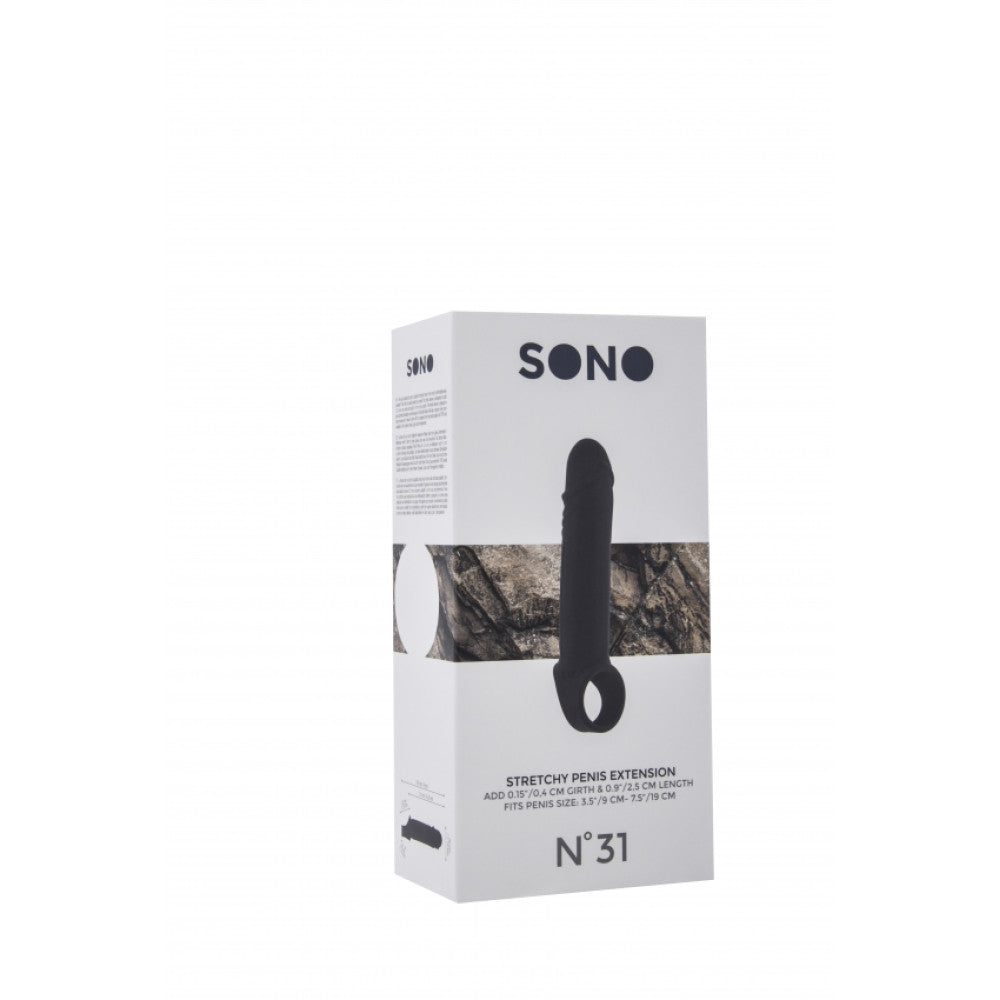 Sono #31 Stretchable Penis Extender Black
