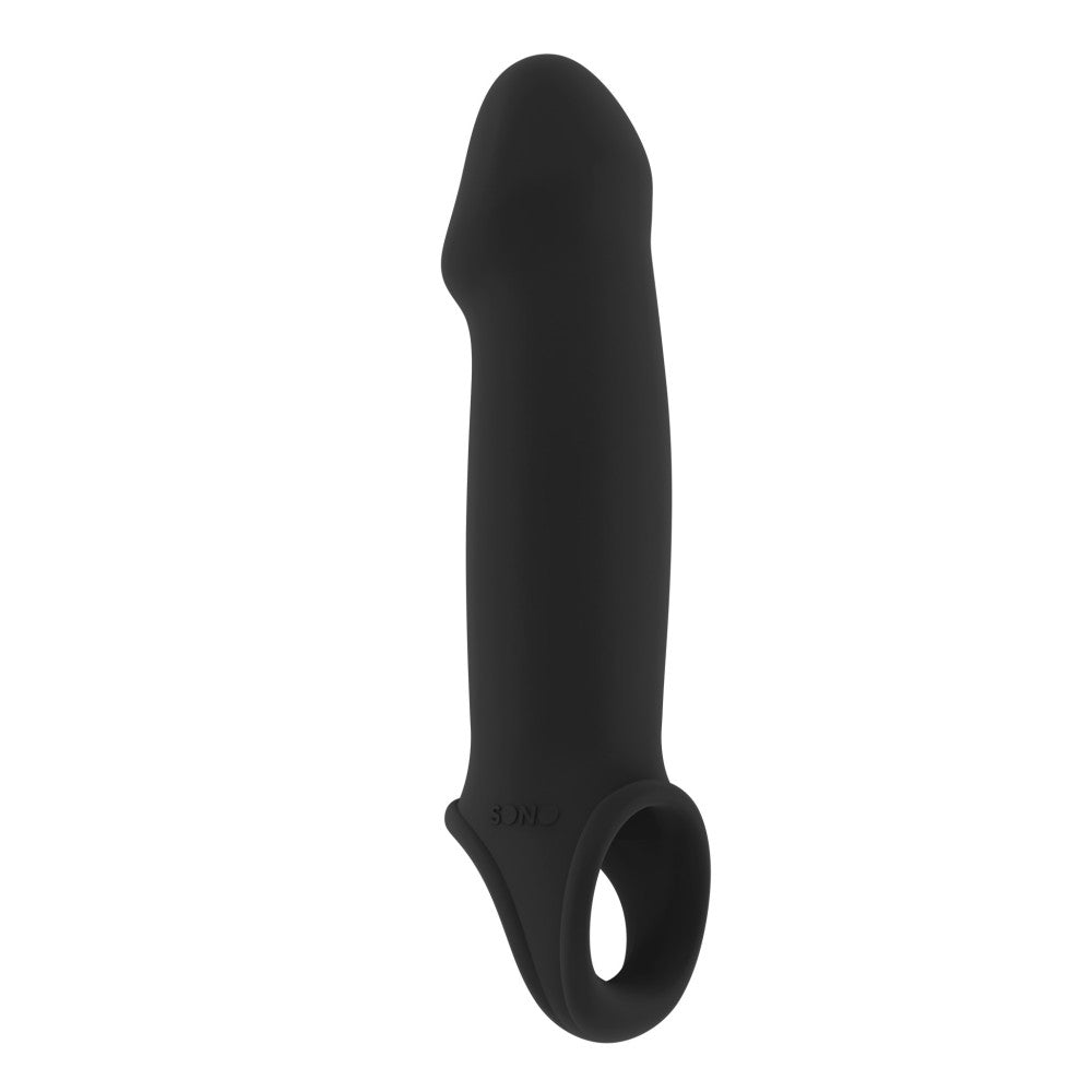 Stretchable penis extender with testicle clip Sono 33 black