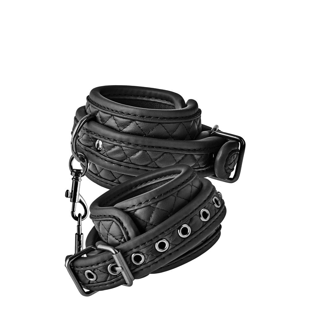 Stylish Blaze Diamond Leather Ankle Cuffs
