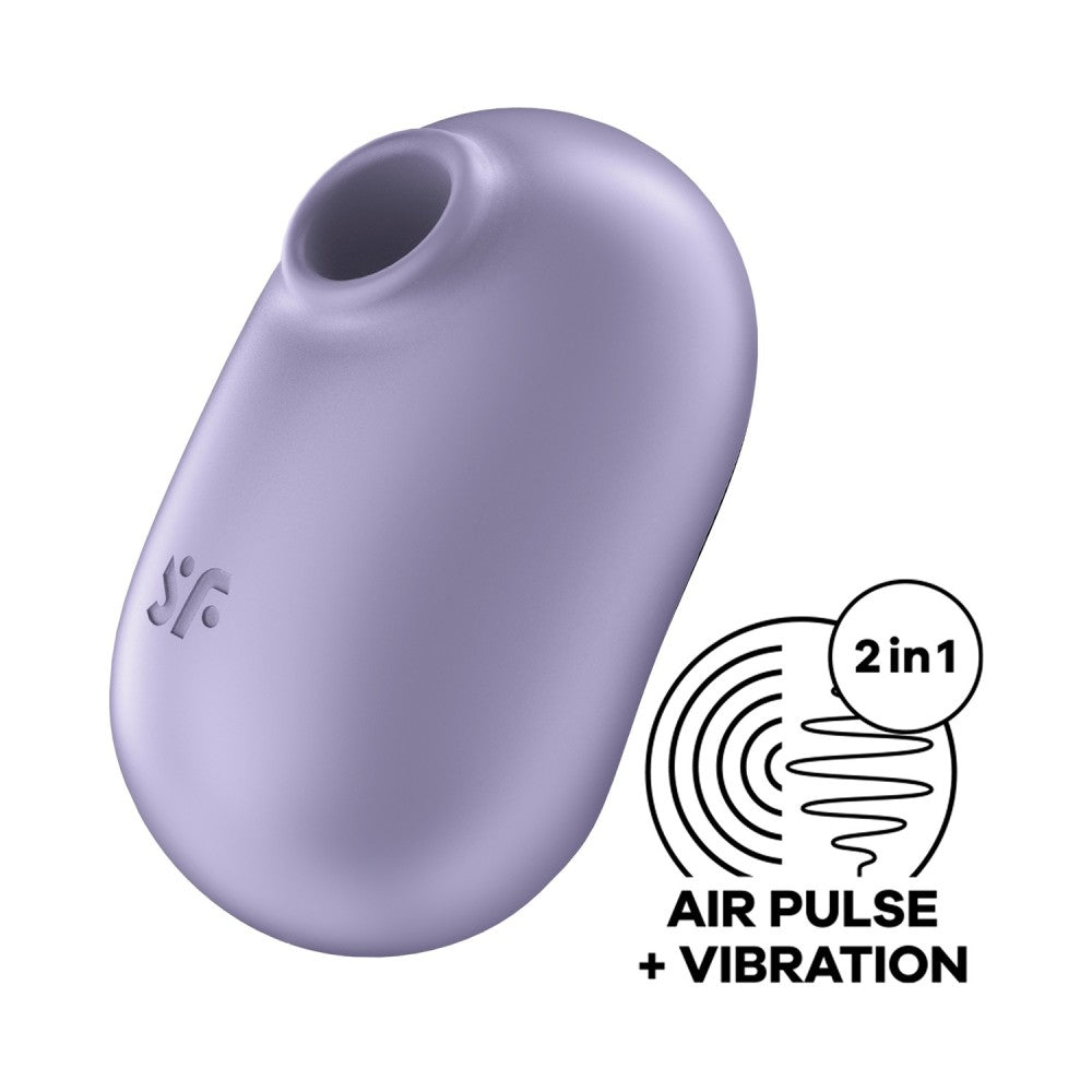 Sucking and vibrating clitoral stimulator Satisfyer Pro To Go 2 purple