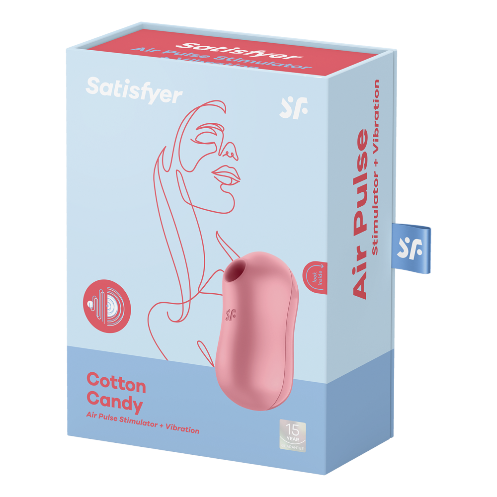 Suction clitoris stimulator with vibrations Cotton Candy pink