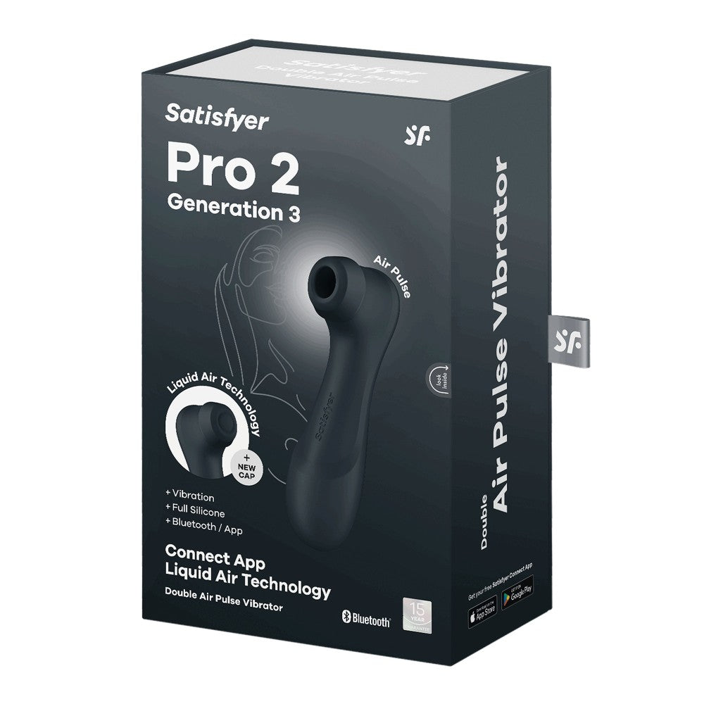 Suction stimulator with vibrations and App Satisfyer Pro 2 Generation 3 black