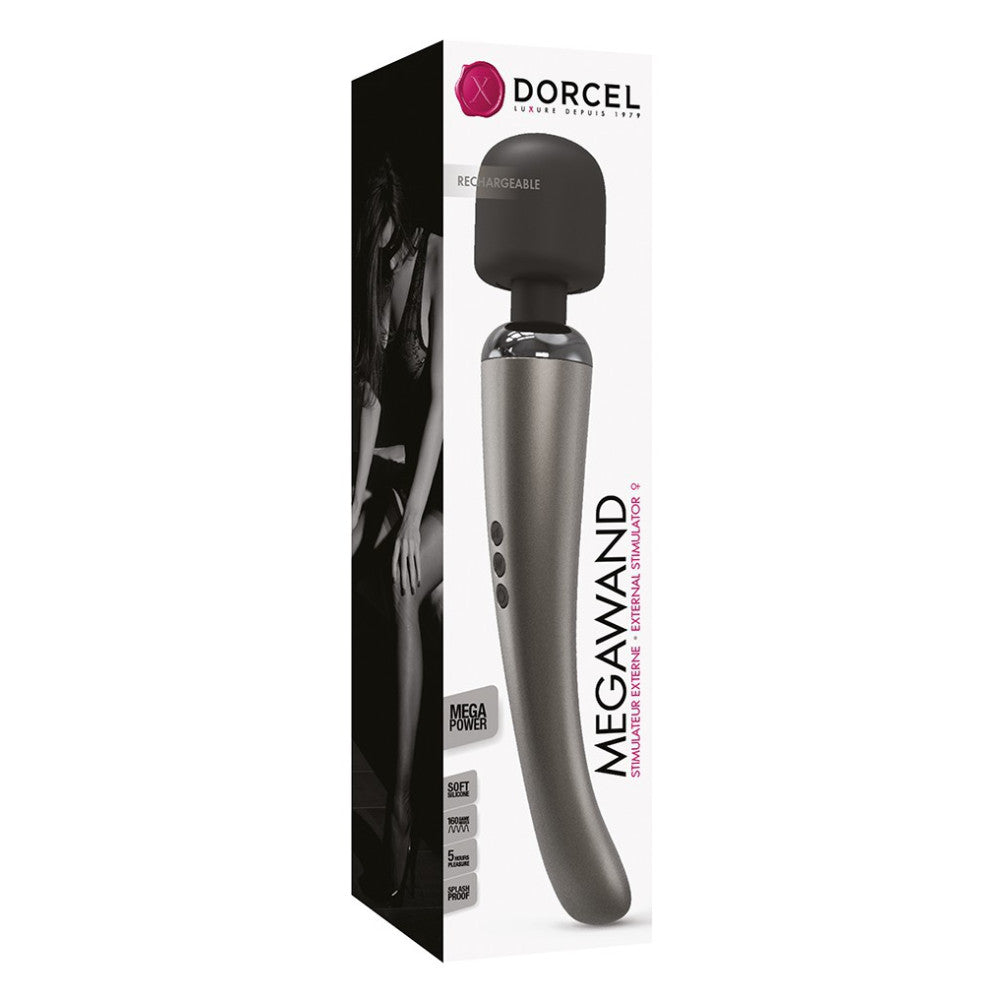 Super powerful massager with built-in battery Dorcel Megawand silver