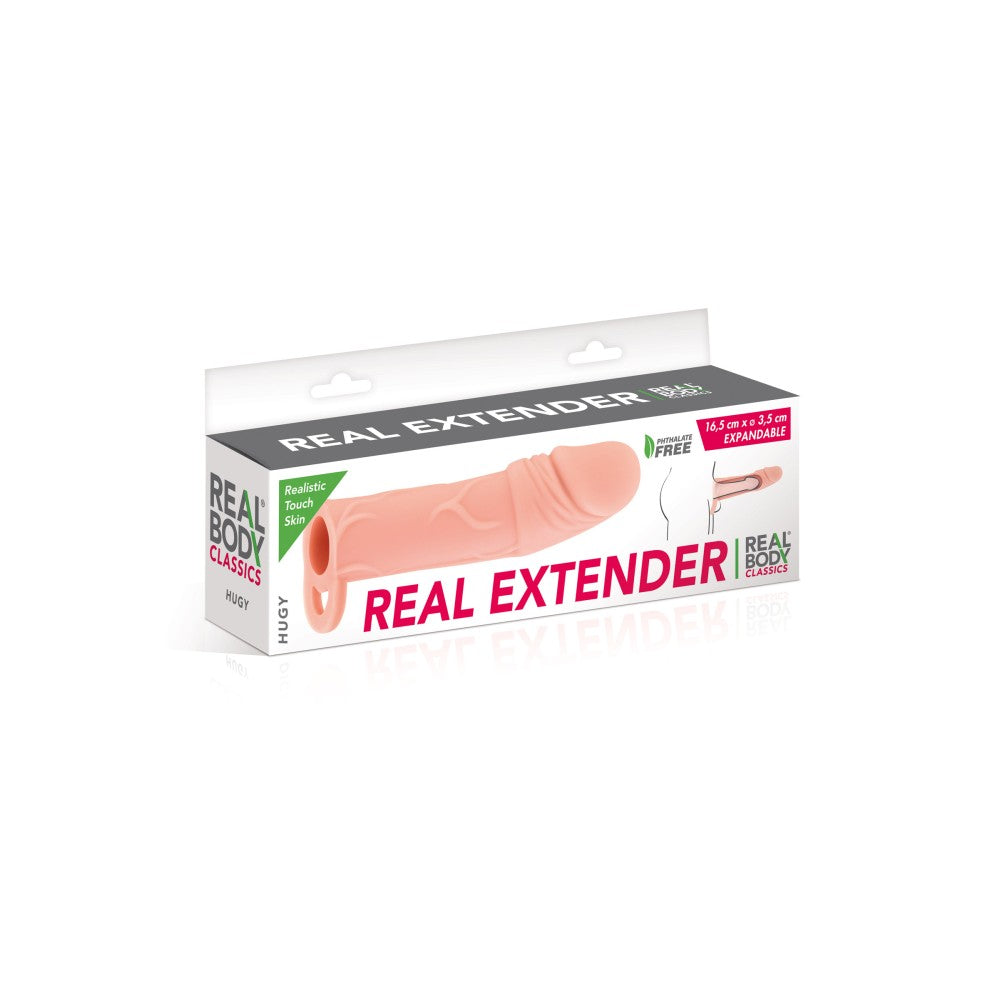 Super realistic penis extender made of cyber skin Hugy