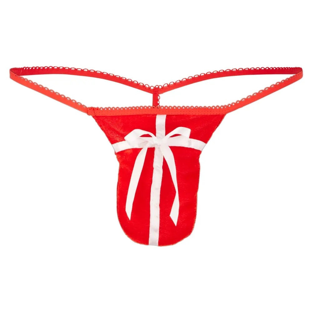 Svenjoyment men's sexy thong with ribbon