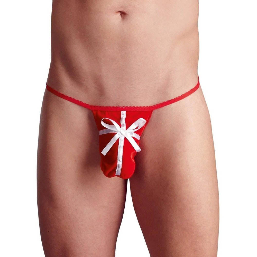 Svenjoyment men's sexy thong with ribbon