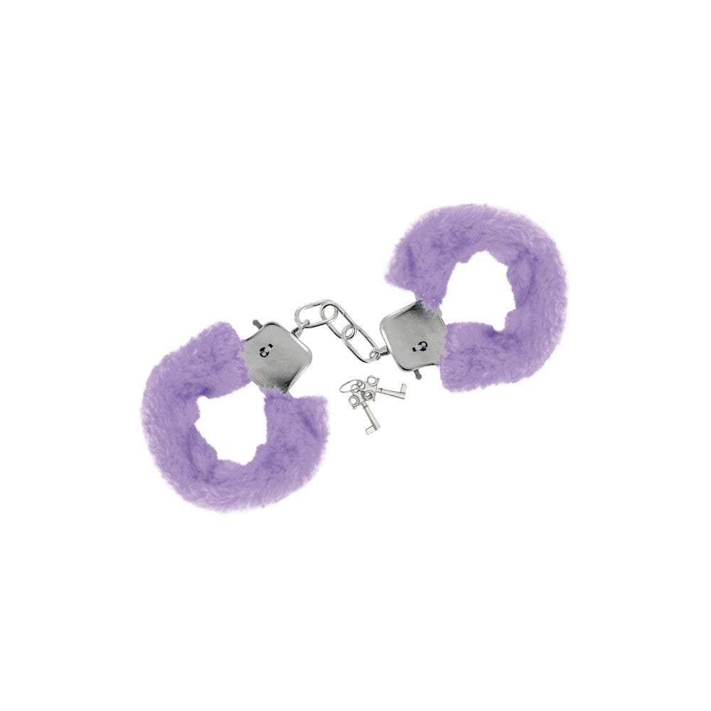 Sweet Caress Purple Metal Down Cuffs