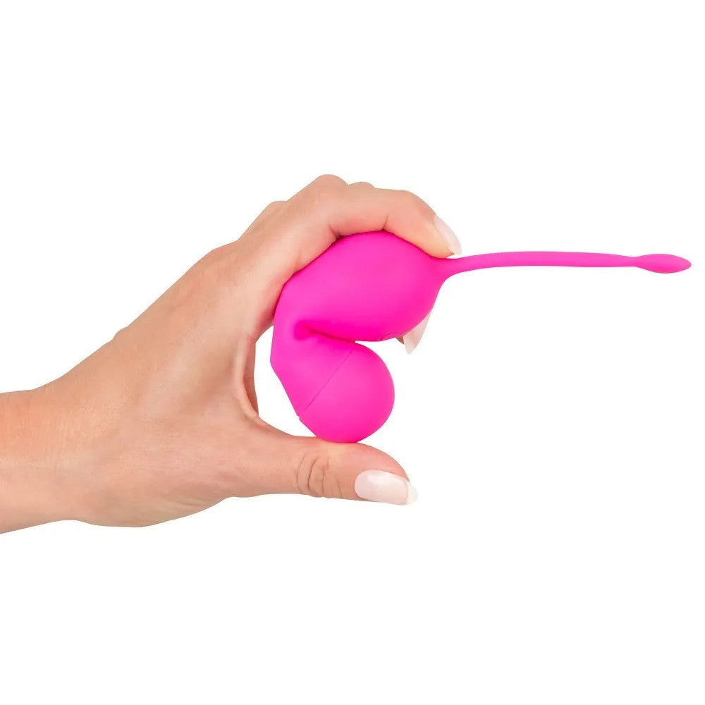 Sweet Smile Rechargeable Silicone Vibrating Balls with Remote