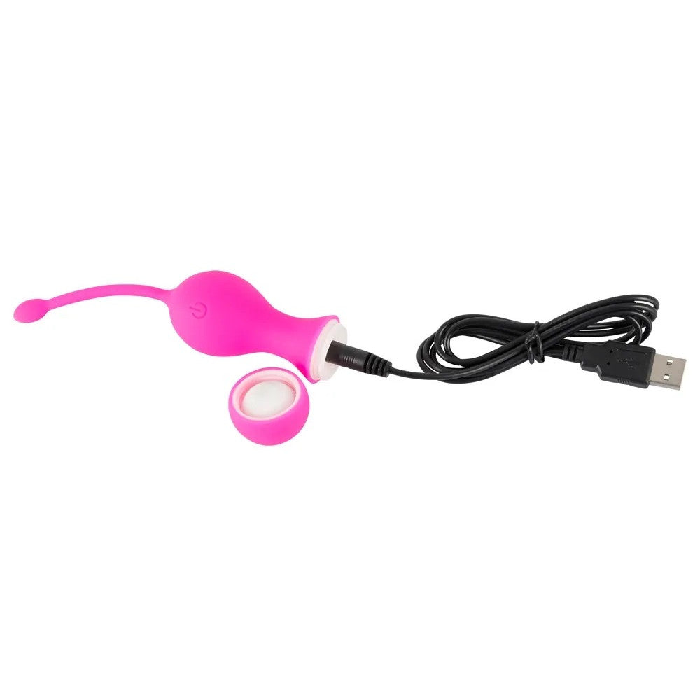 Sweet Smile Rechargeable Silicone Vibrating Balls with Remote