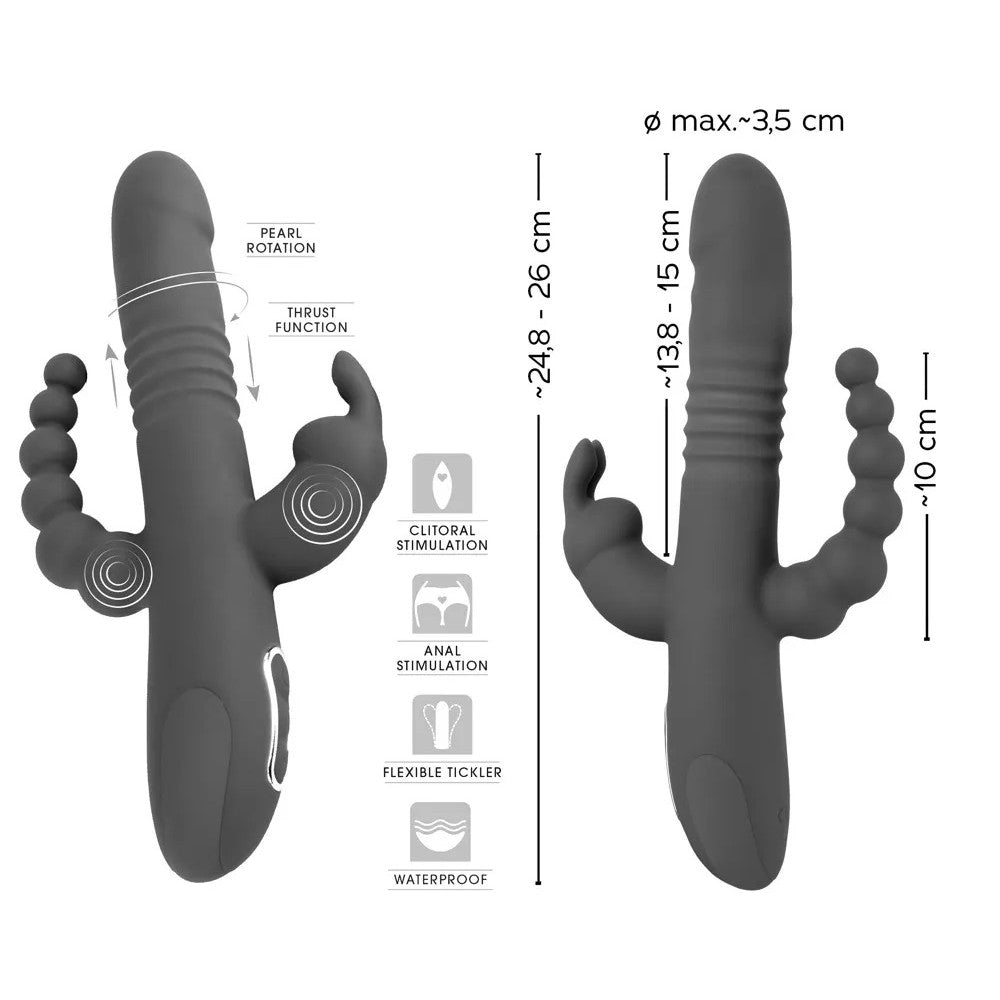 Sweet Smile Triple multifunctional silicone vibrator