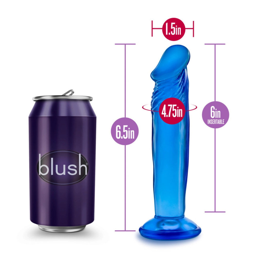 Sweet and Small Jelly Dildo 6" Blue