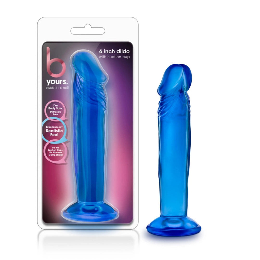 Sweet and Small Jelly Dildo 6" Blue