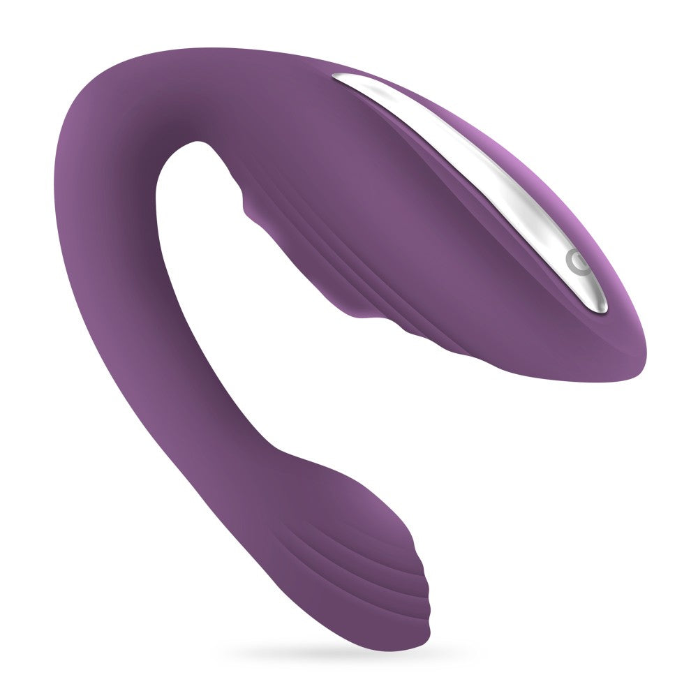 Sync Passion Purple Rechargeable Silicone Couple Vibrator