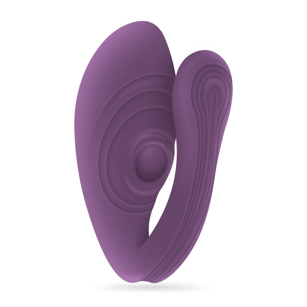 Sync Passion Purple Rechargeable Silicone Couple Vibrator