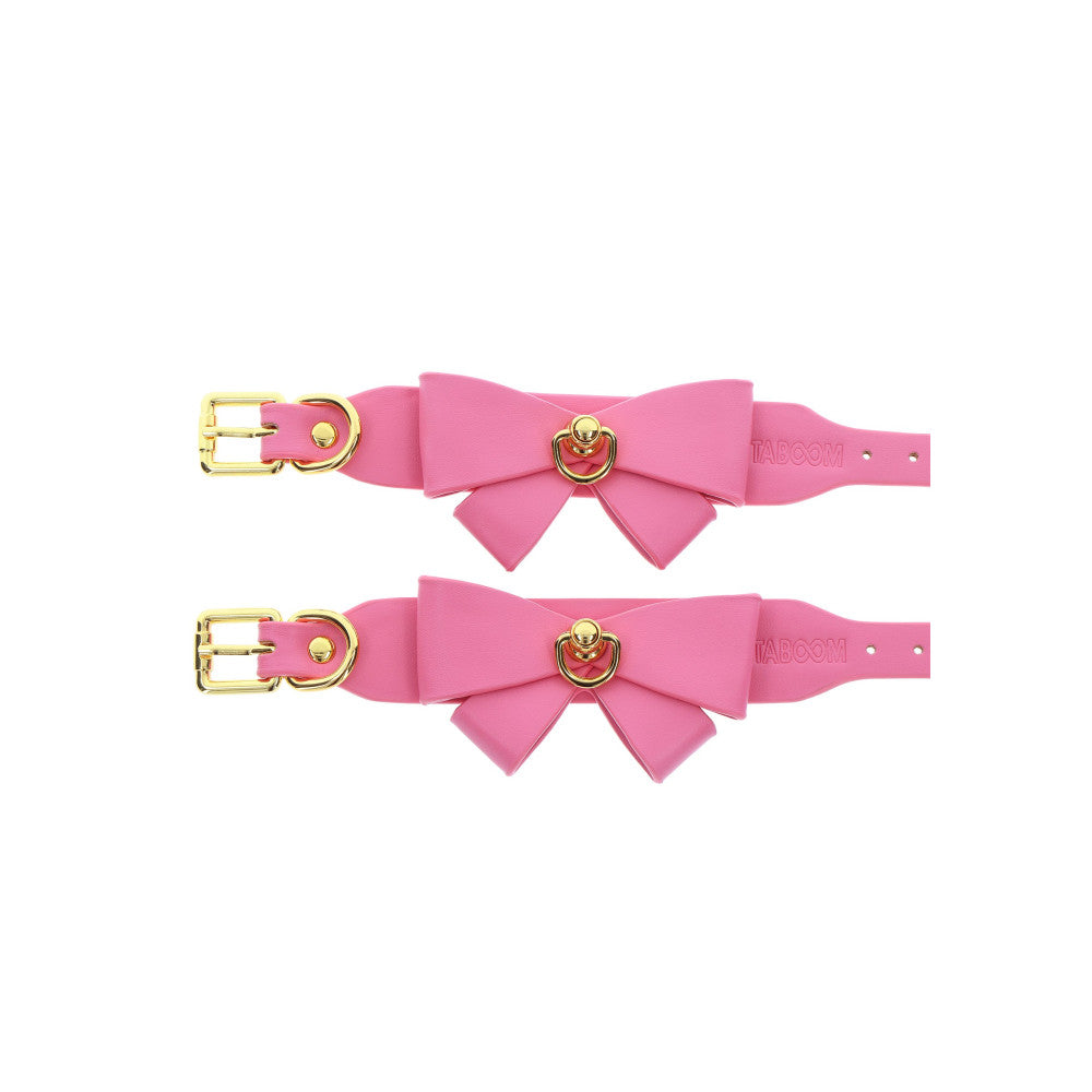 Taboom Malibu Pink Decorative Ribbon Wrist Restraints