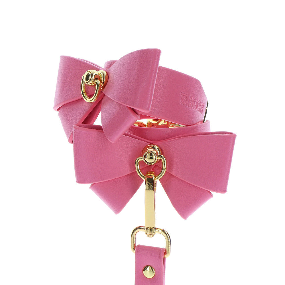 Taboom Malibu Pink Decorative Ribbon Wrist Restraints