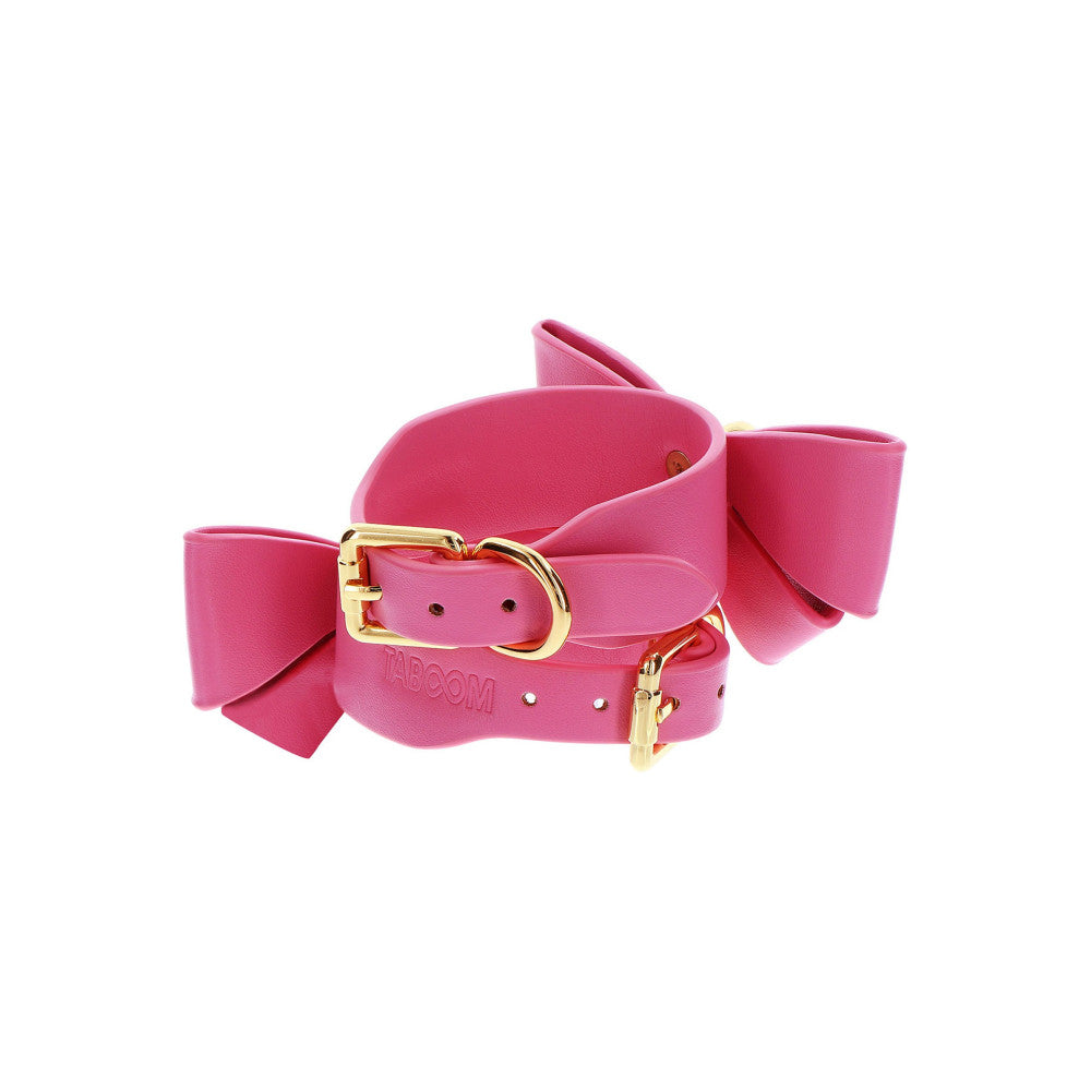 Taboom Malibu Pink Decorative Ribbon Wrist Restraints