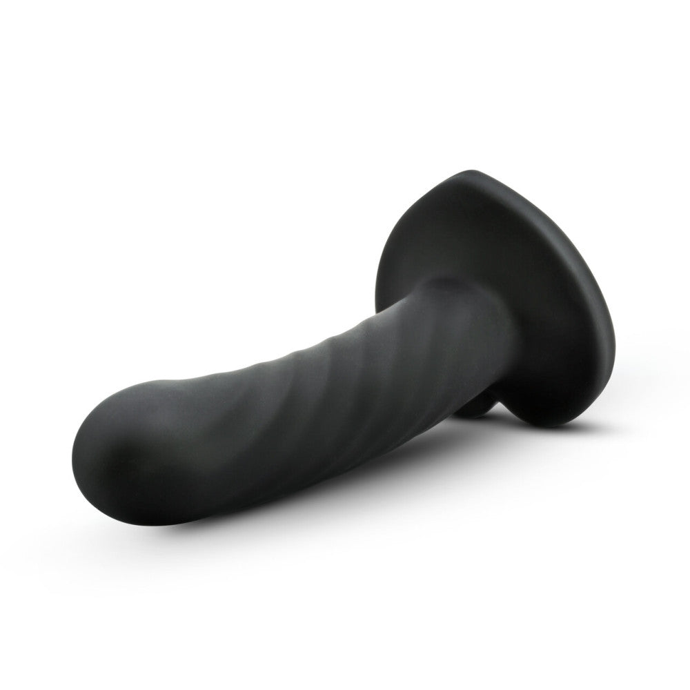 Temptasia Twist heart vacuum base silicone dildo size M