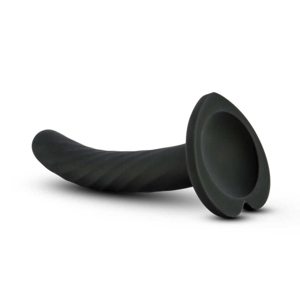 Temptasia Twist heart vacuum base silicone dildo size S