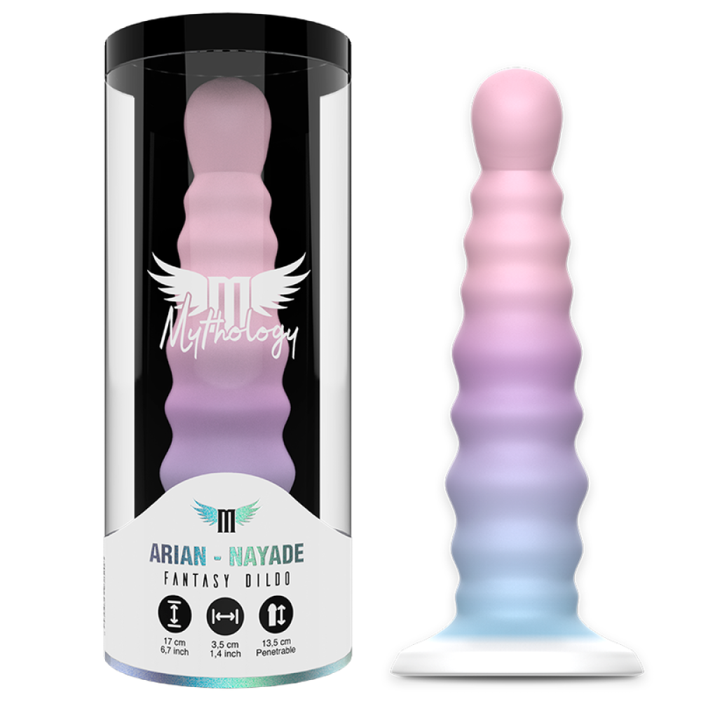 Textured silicone anal dildo Arian - Nayade