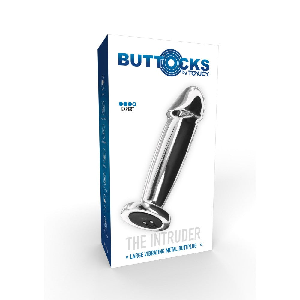 The Intruder Metal Rechargeable Vibrating Anal Butt Plug