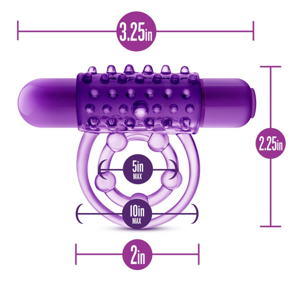 The Player Vibrating Cock Ring with Bullet Vibrator
