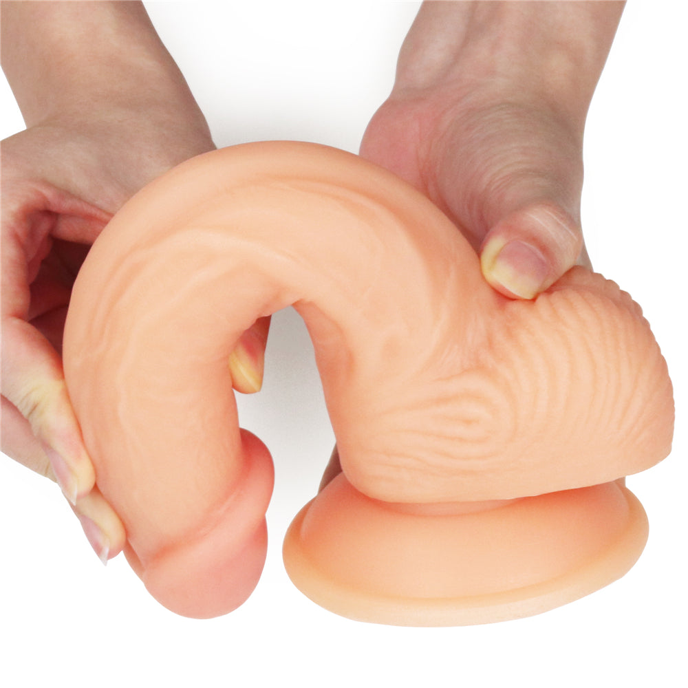 The Ultra Soft Dude 8" Realistic Testicular Dildo