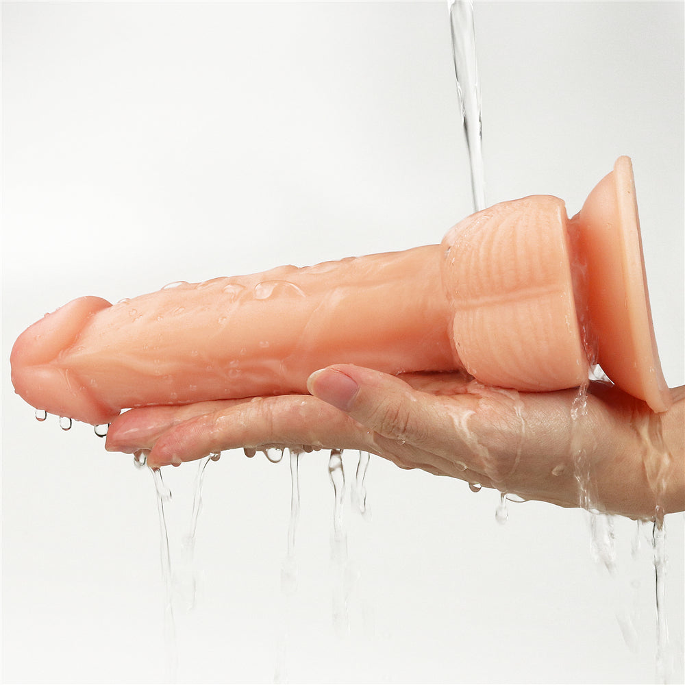 The Ultra Soft Dude 8" Realistic Testicular Dildo