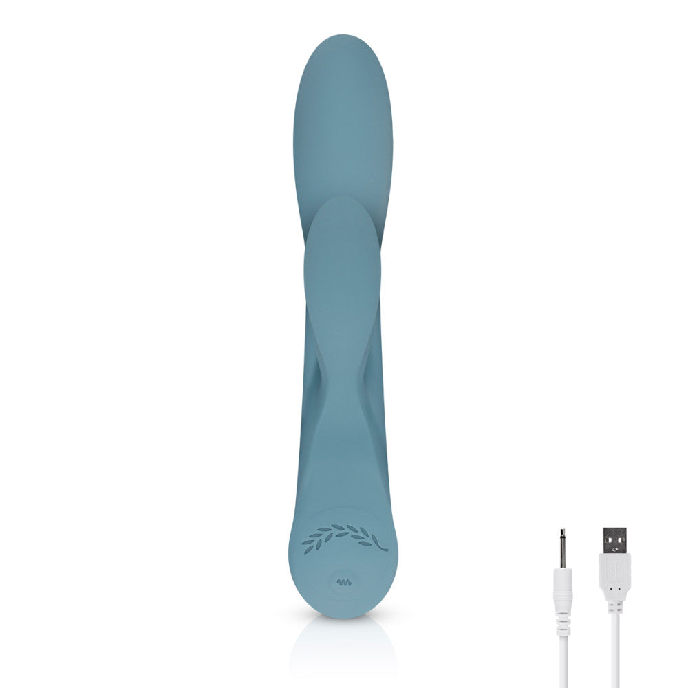 The Violet luxury rechargeable G-spot rabbit vibrator made of silicone