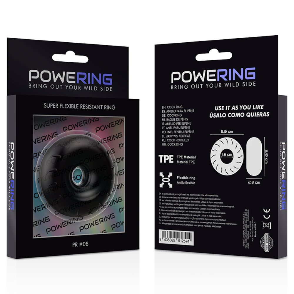 Thick penis ring Powering PR 08 black