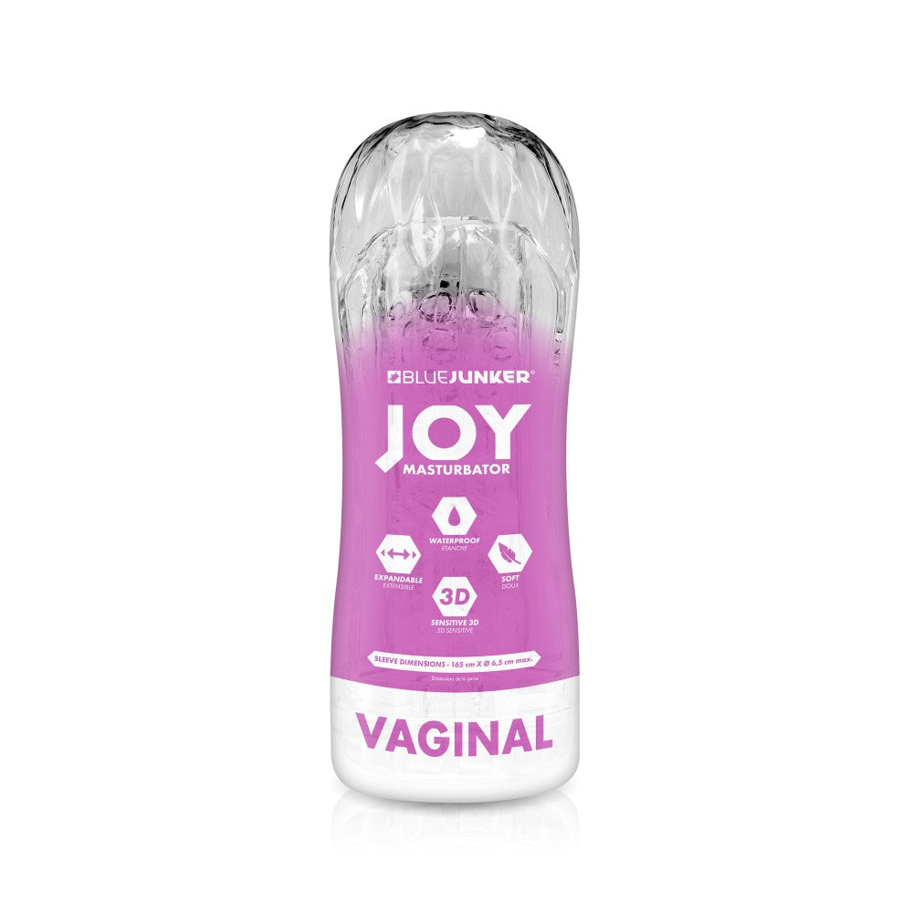 Transparent elastic masturbator with relief Junker Joy Vaginal