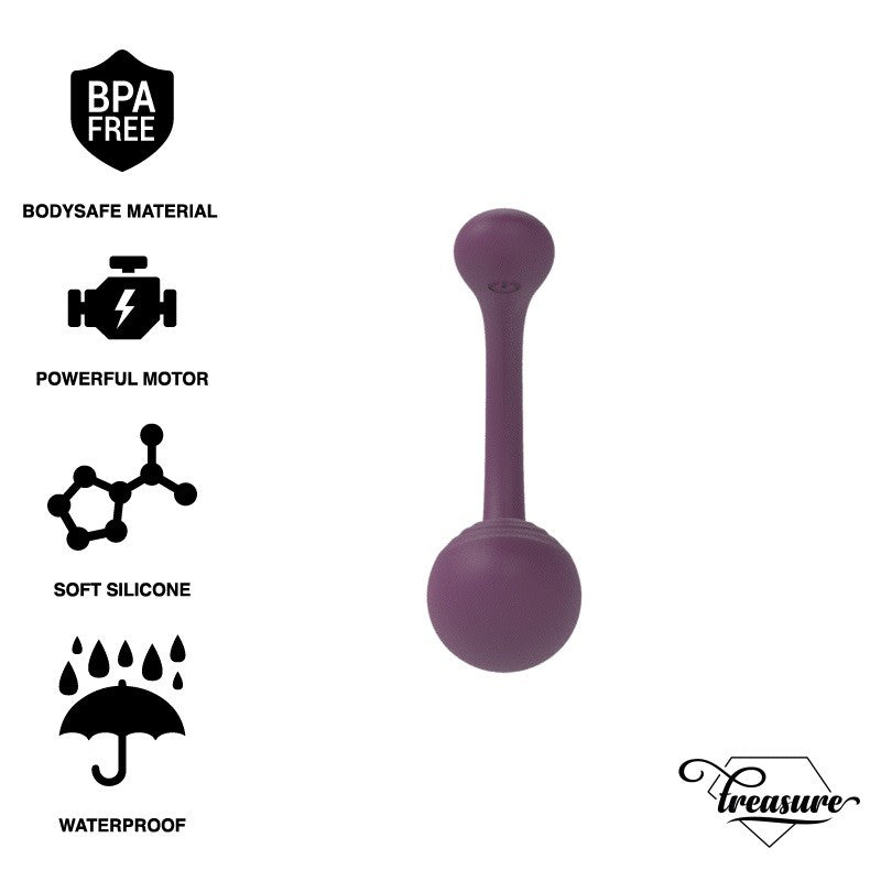 Treasure Merlin Remote Control Rechargeable Vibro Egg Purple