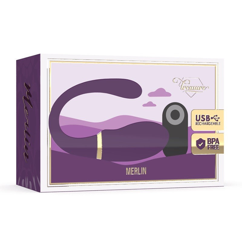 Treasure Merlin Remote Control Rechargeable Vibro Egg Purple