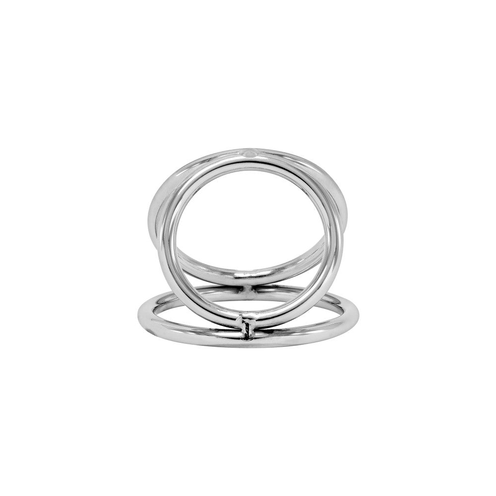 Triple metal cock ring Locked 5 cm