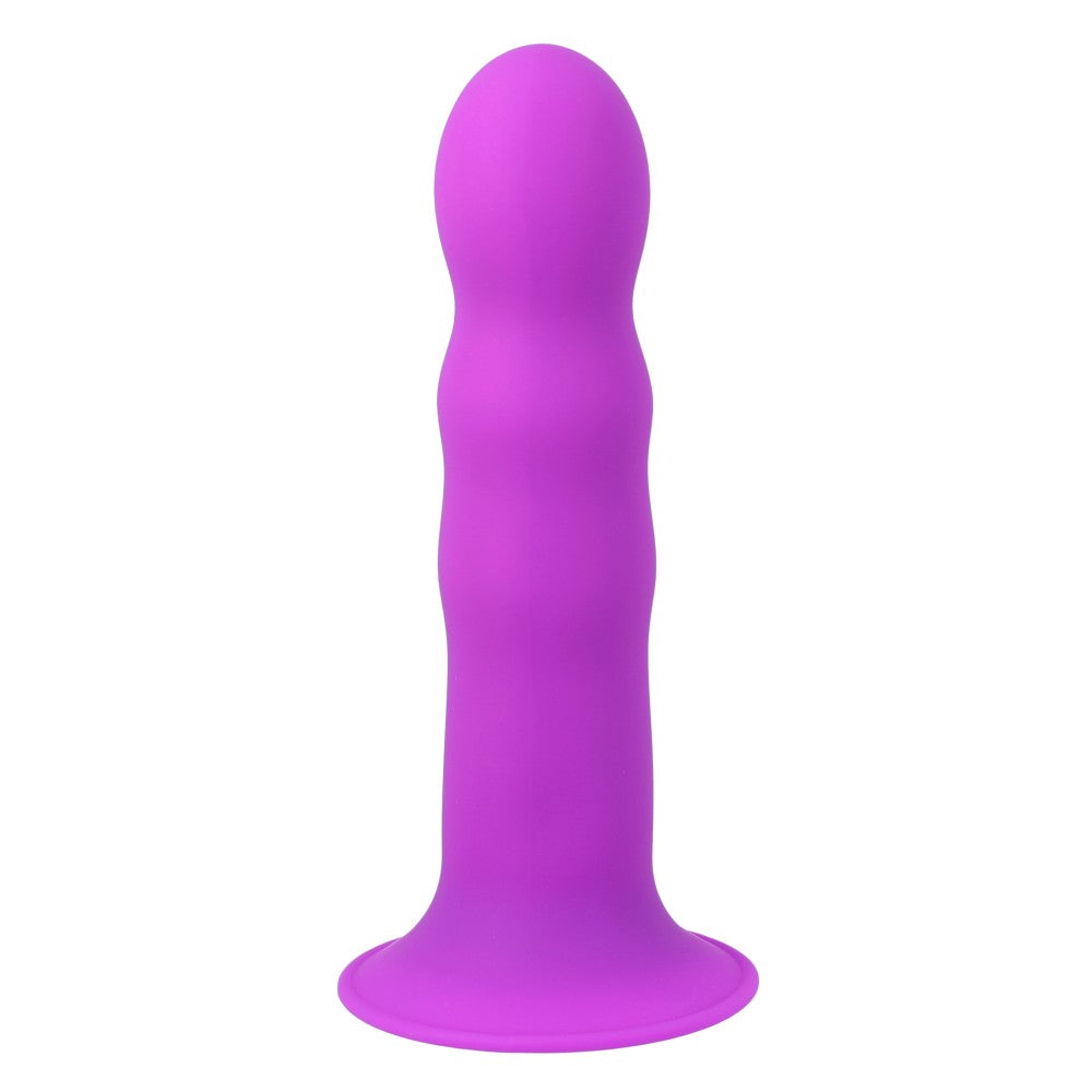 Two-layer thermosetting silicone dildo with Hitsens 3 relief purple