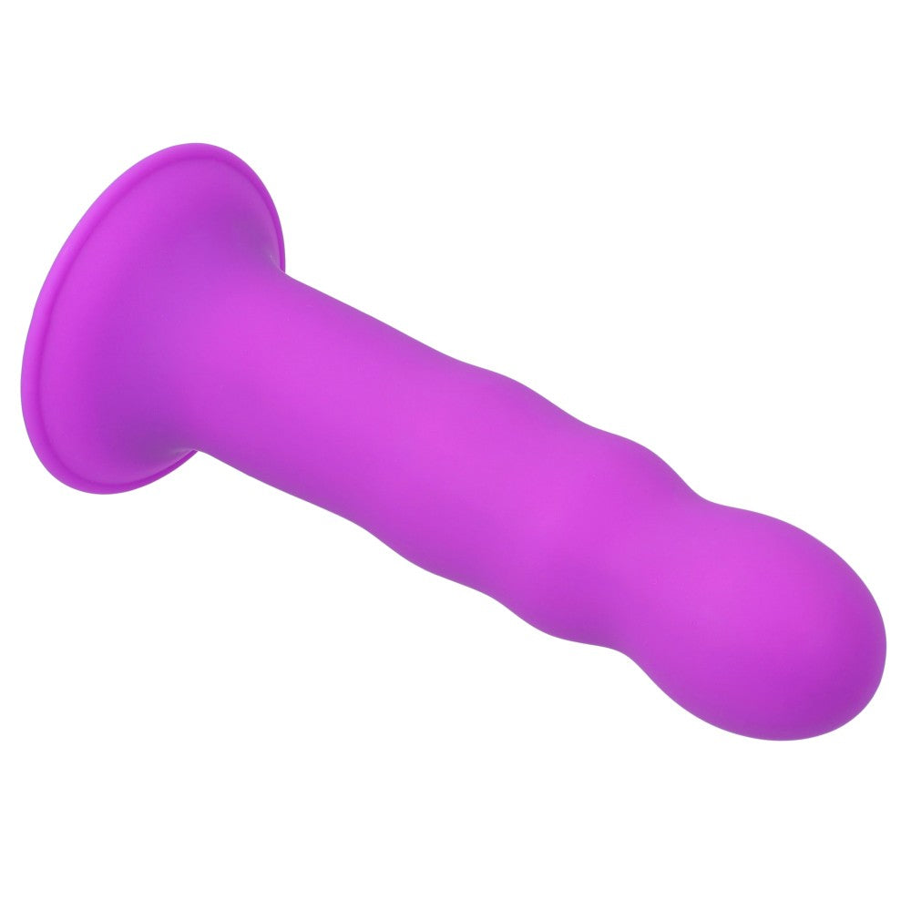 Two-layer thermosetting silicone dildo with Hitsens 3 relief purple