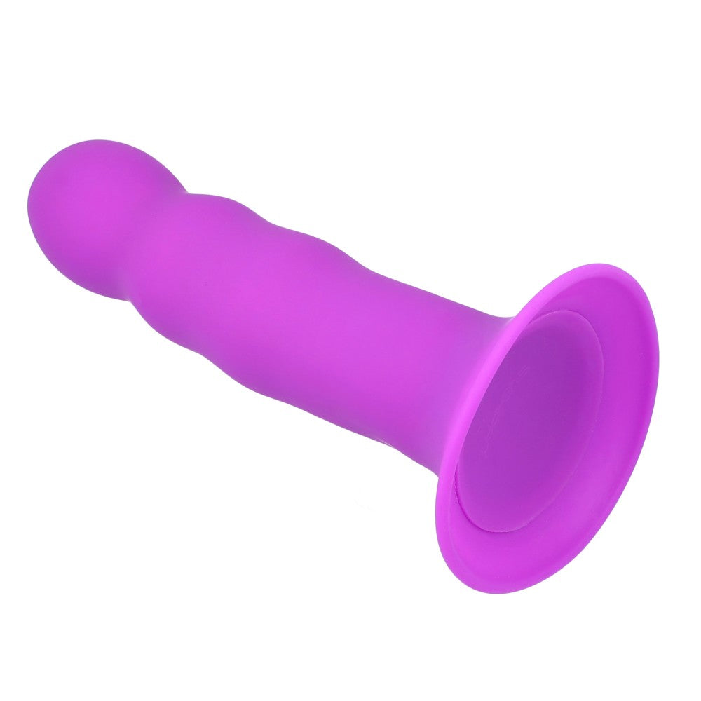 Two-layer thermosetting silicone dildo with Hitsens 3 relief purple