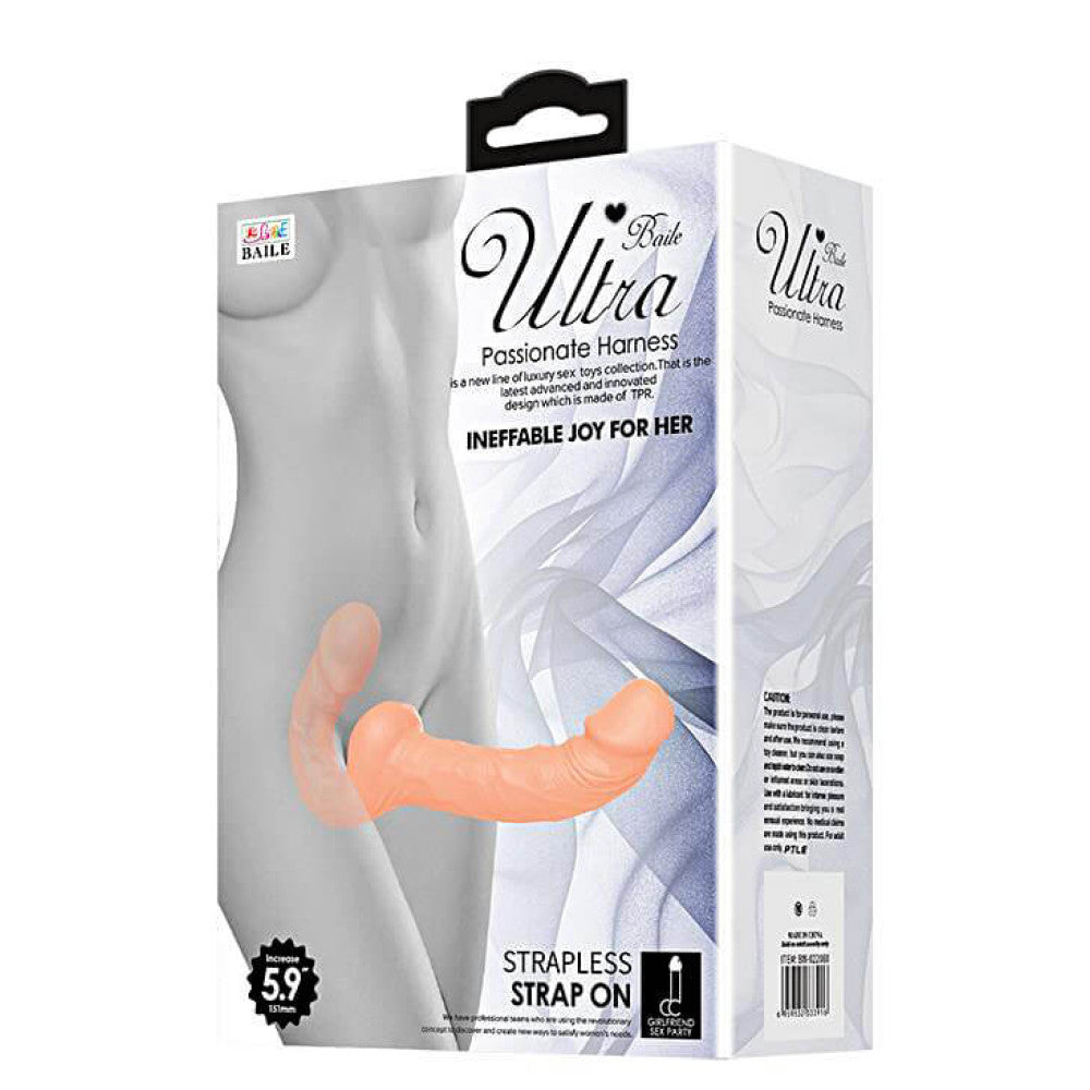 Ultra Passionate Harness Strapless Realistic Dildo for Women