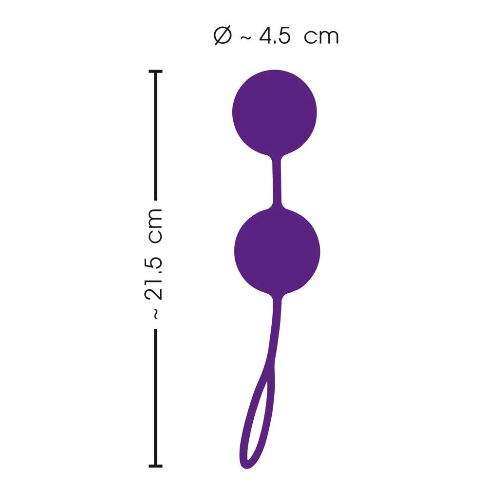 Vaginal balls made of silicone with weights Sweet Smile XXL Love Balls