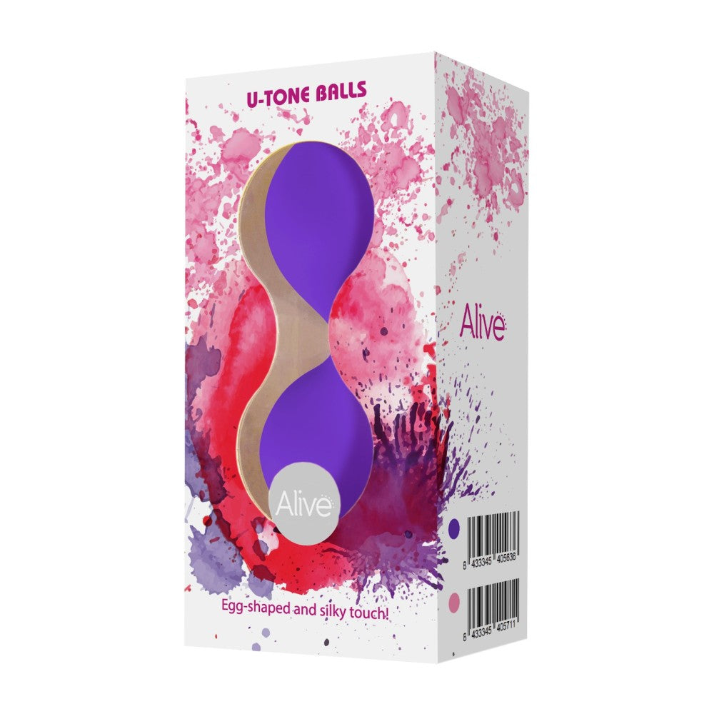 Vaginal balls of honey. silicone U Tone purple