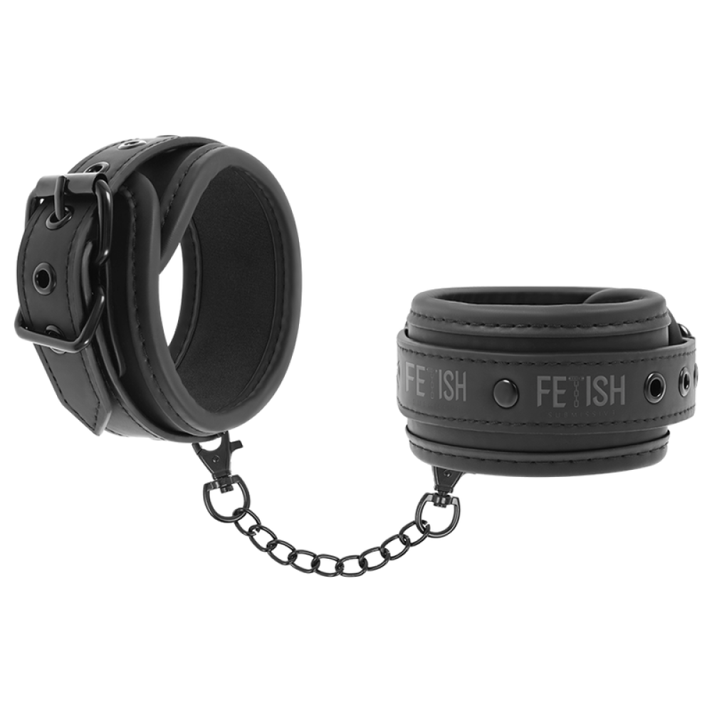 Vegan Handcuffs Fetish Submissive Black