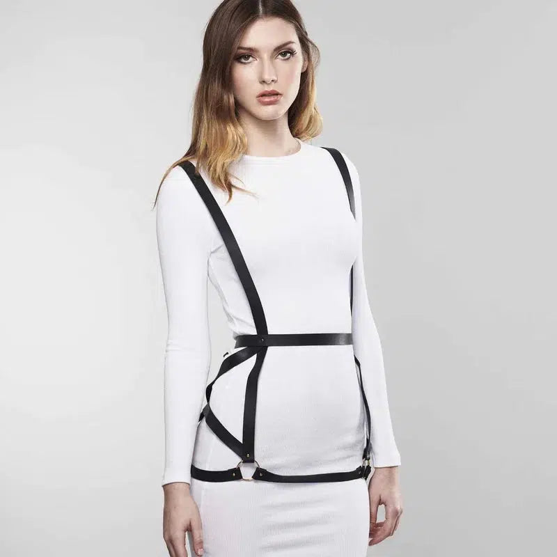 Vegan Leather Arrow Dress Harness